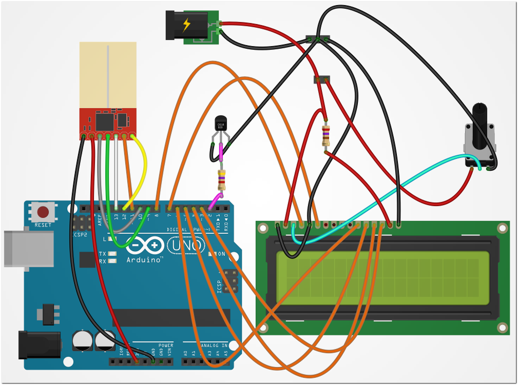 A-lcd-ds18b20